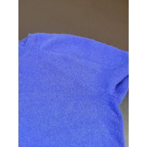 Aqua Girls Long Raglan Sleeves Blue Anchor Cashmere Sweater Pullover Size XL - Picture 5 of 9